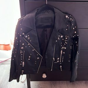 BLANKNYC PLEATHER STUDDED JACKET